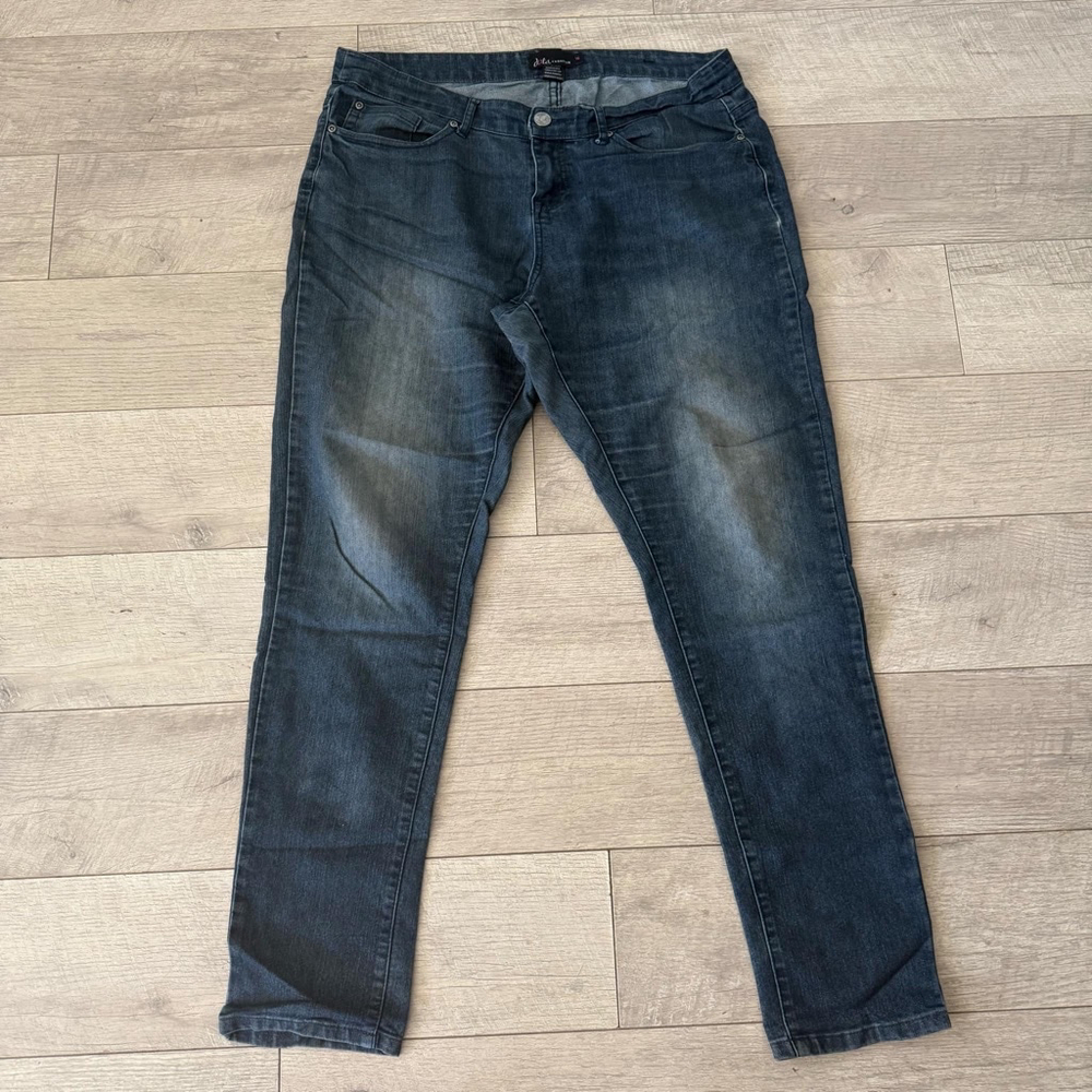 Women's Dots Fashion Jeans Size 16 Blue Denim